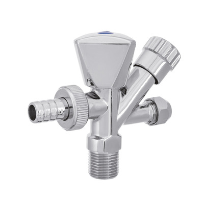 Комбінований вентиль  Invena ZW-26-020 1/2"x3/4"x10 (3/8") Зображення