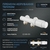 Термостатичний  комплект Invena типу DUOPLEX, білий, CZ-89-015