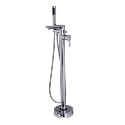 Змішувач для ванни окремо стоячий Invena Glamour хром BW-02-W01 Зображення