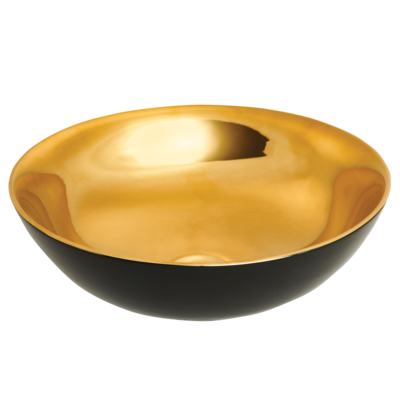 Раковина  накладна TINOS, чорна/золото, глянець, CE-43-027 Зображення