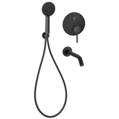 Комплекти прихованого монтажу для ванни DAFNI, чорний, з 2-функційним змішувачем, BS-88-W04 Зображення