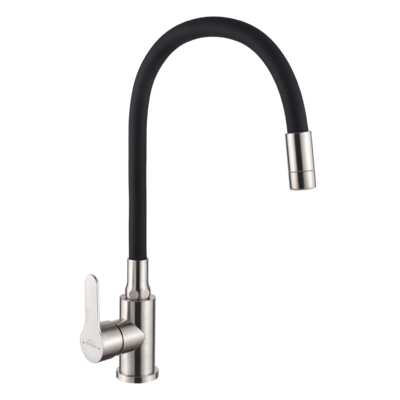 Змішувач для кухні, 2-функц, Ksanti Inox,  BZ-37-i43, inox/чорний Зображення