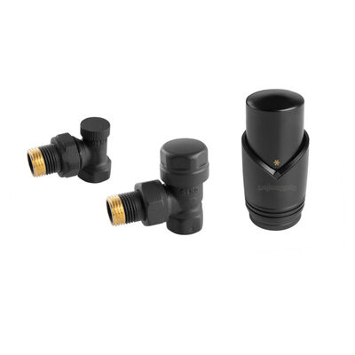 Комплект термостатичний кутовий чорний Idmar 409 TKCZ Зображення