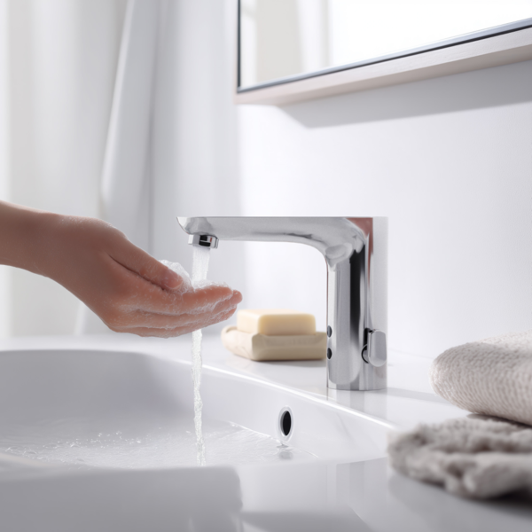 Безконтактний змішувач Invena Smart Flow 230 Chrom — купити в офіційного представника