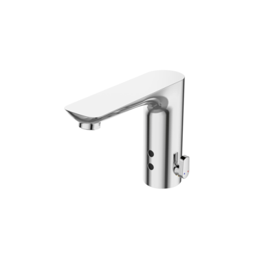 Безконтактний змішувач для умивальника Invena Smart Flow 230 з регулюванням температури, хром Зображення