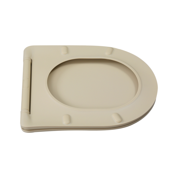 Унітаз підвісний Invena Tavro безобідковий (Rimless) з сидінням Soft-Close, капучино матовий