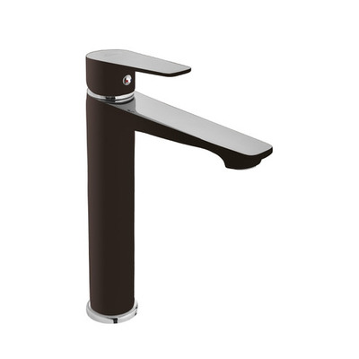 Змішувач для раковини високий Invena Dokos BU-19-W04 чорний Зображення