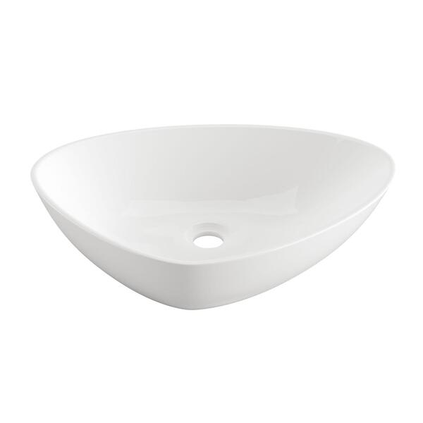 Раковина накладна, трикутна 50 см. TRIGONO, CE-58-001