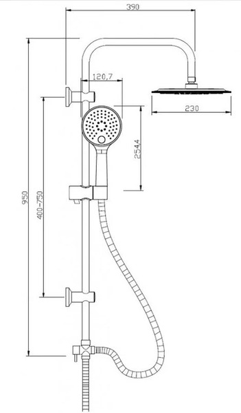 Дощовий душ рожевий, Kameleon AU-26-003
