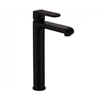 Змішувач високий для накладної раковини Invena Siros BU-90-W04 чорний Зображення